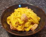 Une image de l'étape 6 de Pate carbonara.