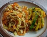 A picture of step 1 of Tuna Cabbage and potatoes fries.