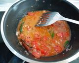 A picture of step 12 of Cabbage curry with green peas nd potato.