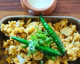A picture of step 6 of Ukadpendi / उकडपेंडी (maharashtrian wheat Upma).
