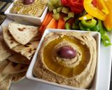 A picture of step 3 of Hummus.