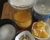 A picture of step 1 of Kheer Komola.