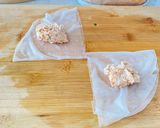 A picture of step 2 of Salmon Cream Cheese Dumplings 🥟🥟🥟.