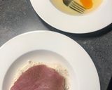 Tejszínes-sajtos karajszelet tepsiben recept fázis 2 fotója