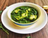 A picture of step 7 of Methi Chaman(no onion no garlic style).