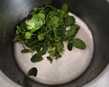 A picture of step 1 of Minit leaves (pudina)varta.
