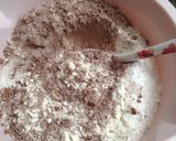 Foto langkah ke 2 dari resep Cake Coklat Irit (tanpa telur, susu & mixer).