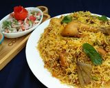 A picture of step 9 of Chicken Biryani😋💛🍲.