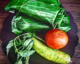 Foto langkah ke 6 dari resep Nasi bakar cumi asin,ikan teri & pete rumahan.
