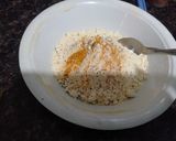 A picture of step 1 of Besan Bhajiya (Chickpea Flour Fritters).