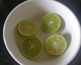 A picture of step 2 of Lemonade with sabja or sweet basil seeds.