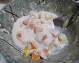 最受孩子喜歡的點心-水果優格豆腐的食譜步驟3照片