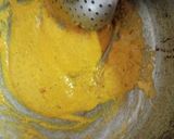 A picture of step 4 of Kachori with aloo sabji.