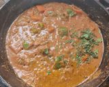 A picture of step 3 of Achari paneer.