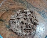 A picture of step 2 of Peanut Chocolate Chikki.