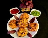 A picture of step 4 of Lal Saag Mix Dal Vada.