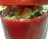 Foto del paso 7 de la receta: Pimiento Morrón relleno con ceviche de atún