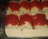 Foto del paso 3 de la receta: Rollos de lasaña relleno de pollo y queso