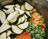 Görög cukkinis kritharaki recept fázis 1 fotója