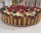 Étcsokoládés krémes torta recept fázis 12 fotója