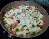 Foto langkah ke 4 dari resep Mun Tahu Ayam Udang.