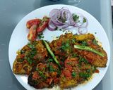 A picture of step 5 of Lahori Fish masala.