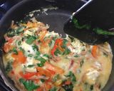 A picture of step 7 of Vegetable omelette and boiled yam.