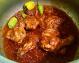 A picture of step 6 of Gawar ki phalli chicken.