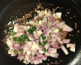 A picture of step 3 of Cabbage Dal.