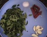Kadipatta chutney recipe step 1 photo