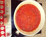 A picture of step 3 of Penne Arrabbiata.