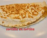 Foto del paso 7 de la receta Tortilla de jamón y queso con membrillo en tortita