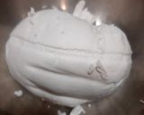 A picture of step 1 of Kesar Mishri Srikhand.