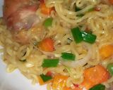 A picture of step 1 of Vegetables Noodles#PlateauState.