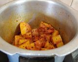 A picture of step 6 of Tomato Potato Curry with Panch Phoran.