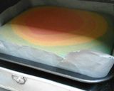 Foto langkah ke 6 dari resep Rainbow Ogura Cake.
