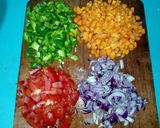 A picture of step 1 of Vegetables rice #charityrecipe #4weekschallange.