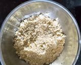 A picture of step 1 of Besan greenchill onion Chilla.