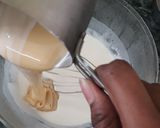 A picture of step 1 of White Christmas ice cream sandwich.