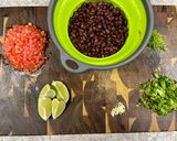 A picture of step 1 of Pork Chops with Zesty Green Onion Salsa.
