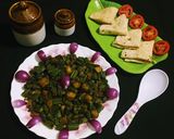 A picture of step 8 of Aloo Bhindi.