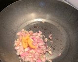 A picture of step 1 of Spaghetti bolognese with Thai green pesto.