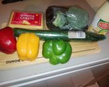 A picture of step 1 of Broccoli salad.
