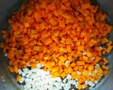 Baconos zöldborsóleves majoránnás túrógombóccal 👌 recept fázis 3 fotója