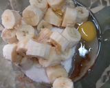 Foto del paso 1 de la receta: Budín de banana 🍌, chips de chocolate 🍫 y nueces