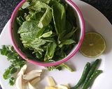 A picture of step 1 of Mint chutney recipe.