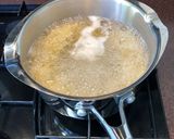 A picture of step 2 of Houmous linguine.