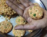 A picture of step 2 of Sabudana Vada.