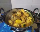 A picture of step 2 of Bachelor's Chicken Curry.