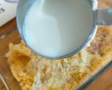 A picture of step 4 of Umm Ali🥛🥐🥛.